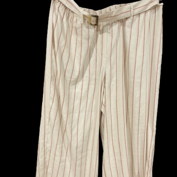 J.Jill Full Leg Belted Linen Crop Pant XL - Picture 1 of 1